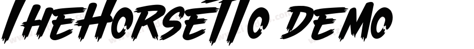 TheHorsetto Demo字体转换